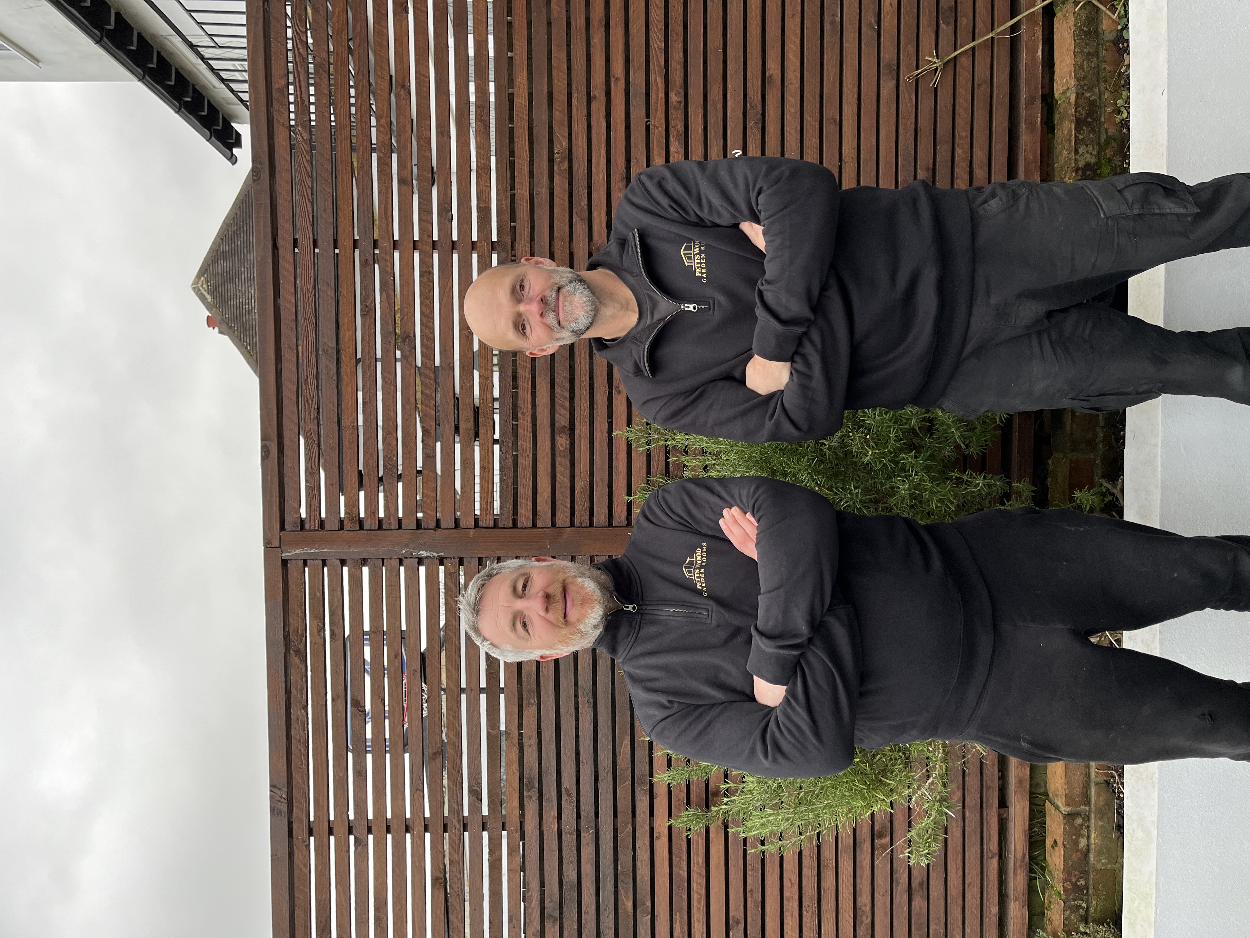 Heath and Steve from Petts Wood Garden Rooms